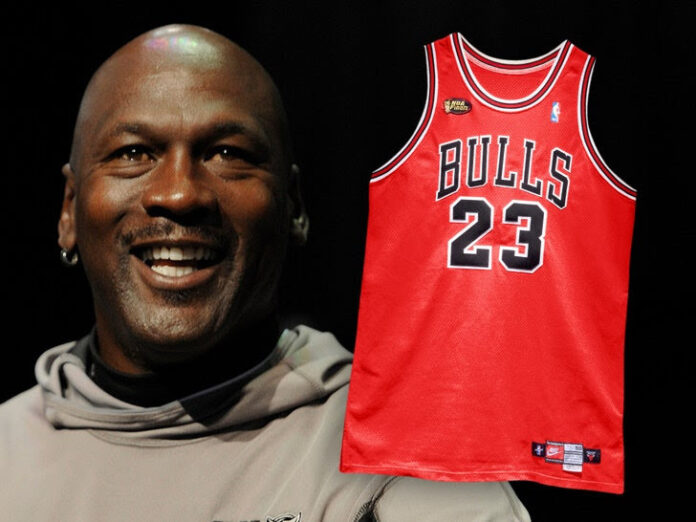 Michael Jordan's legendary Chicago Bulls jersey sells for record USD 10.1  million - India Today