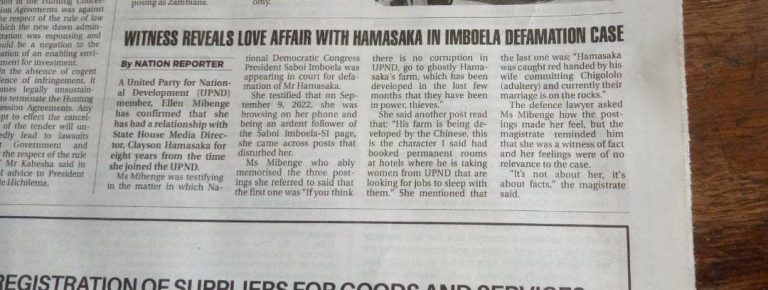 Witness Ellen Mibenge Confirms That She Has Had A Relationship With Clayson Hamasaka For Over 8 Years