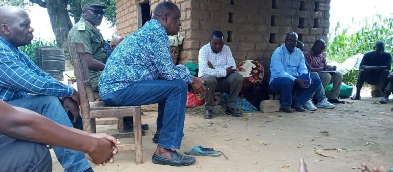 Jack Mwiimbu Visits Funeral House Of A Lady Who Was Murdered In A Lodge In Ndola