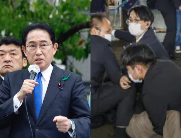 VIDEO:Moment Japanese Prime Minister Fumio Kishida Escapes ...