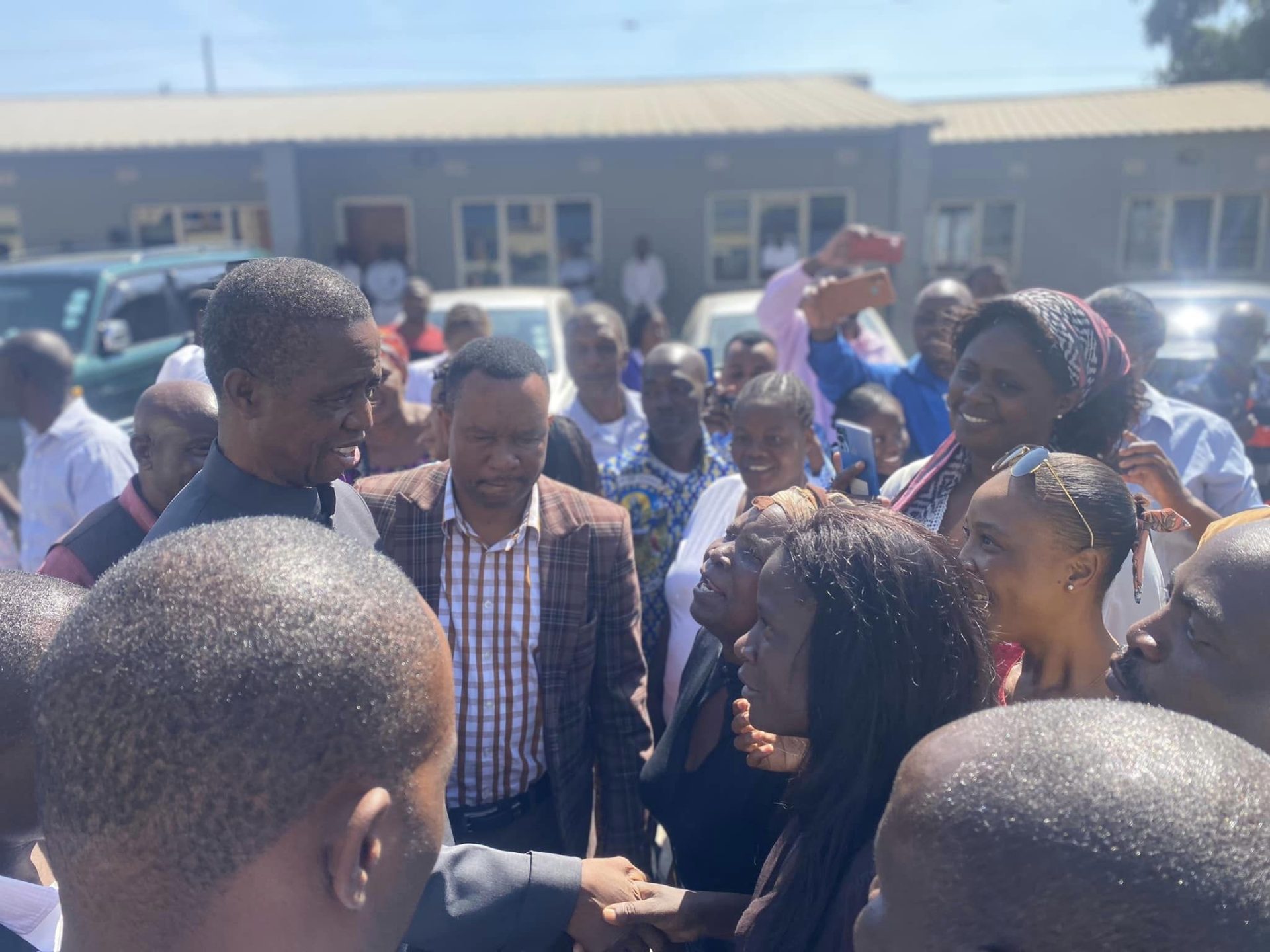PHOTOS Father Of The Nation Former President Edgar Lungu is Attending Church Service at Regina