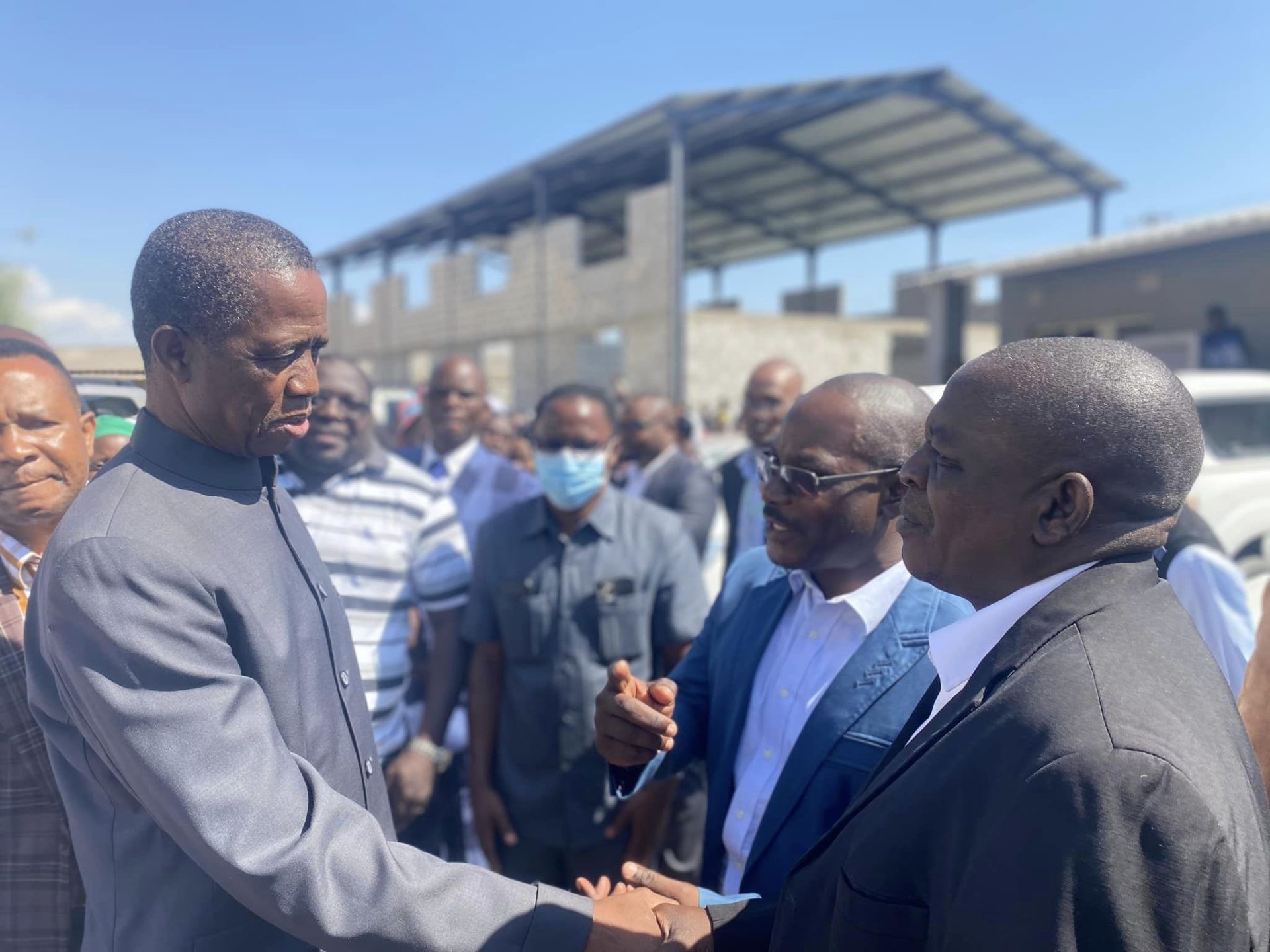 PHOTOS Father Of The Nation Former President Edgar Lungu is Attending Church Service at Regina