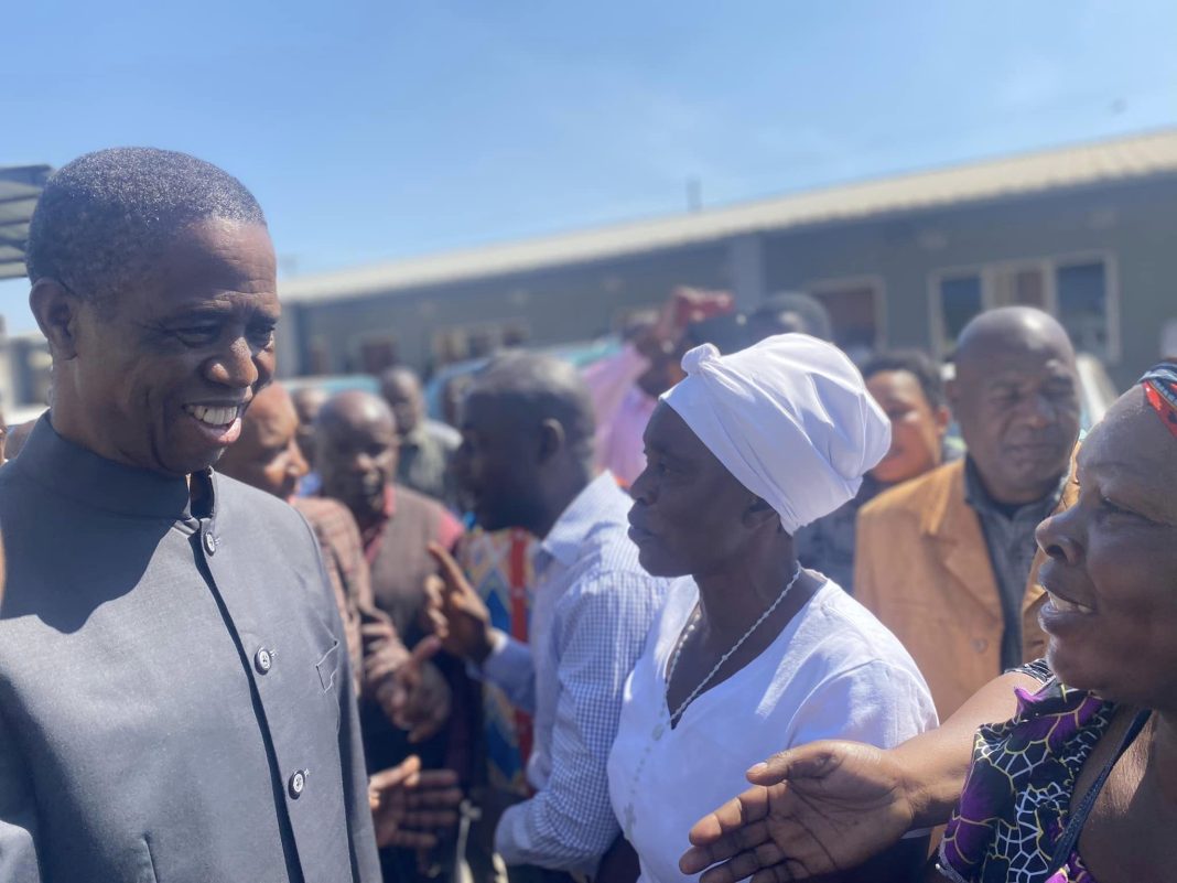 PHOTOS Father Of The Nation Former President Edgar Lungu is Attending Church Service at Regina