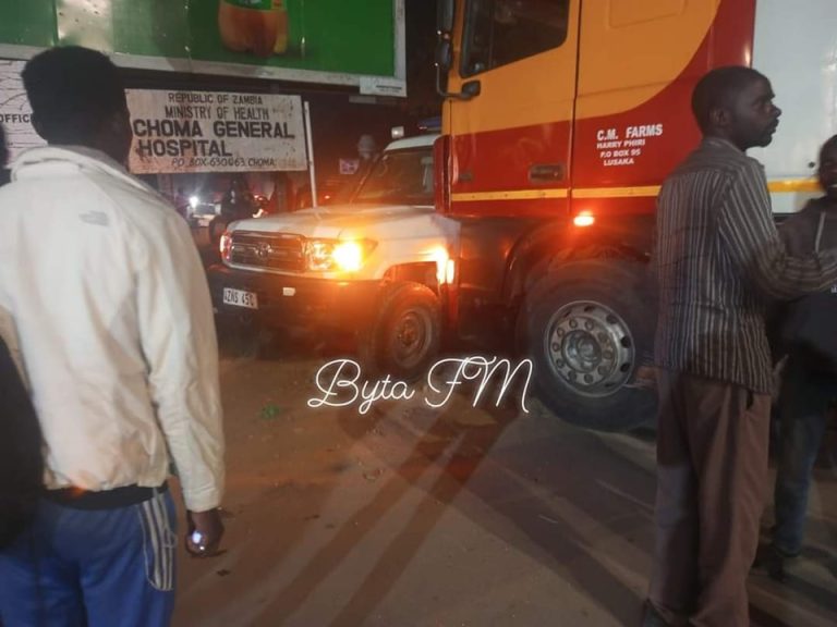 TRUCK BASHES AMBULANCE WITH PATIENT….
