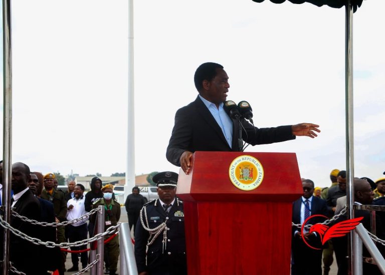 SPEECH BY PRESIDENT HICHILEMA AT THE AIRPORT UPON HIS ARRIVAL FROM FRANCE
