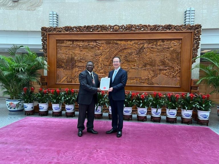 Zambia’s Ambassador To China H.e Mr. Ivan Zyuulu Presents His Credentails To The Ministry Of Foreign Affairs Of The People’s Republic Of China In Beijing,china