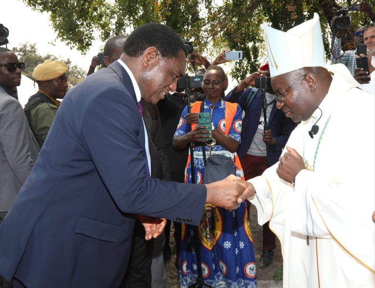 President Hakainde Hichilema has donated 10 heads of cattle to the Catholic Diocese of Mongu
