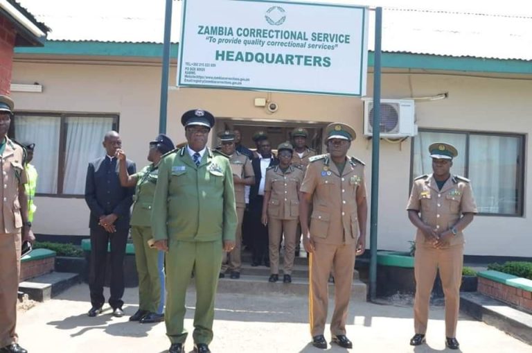 POLICE IG VISITS ZAMBIA CORRECTION SERVICES OFFICES IN KABWE