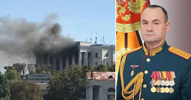 Russian Admiral seriously hurt after missile hit navy headquarters killing nine people