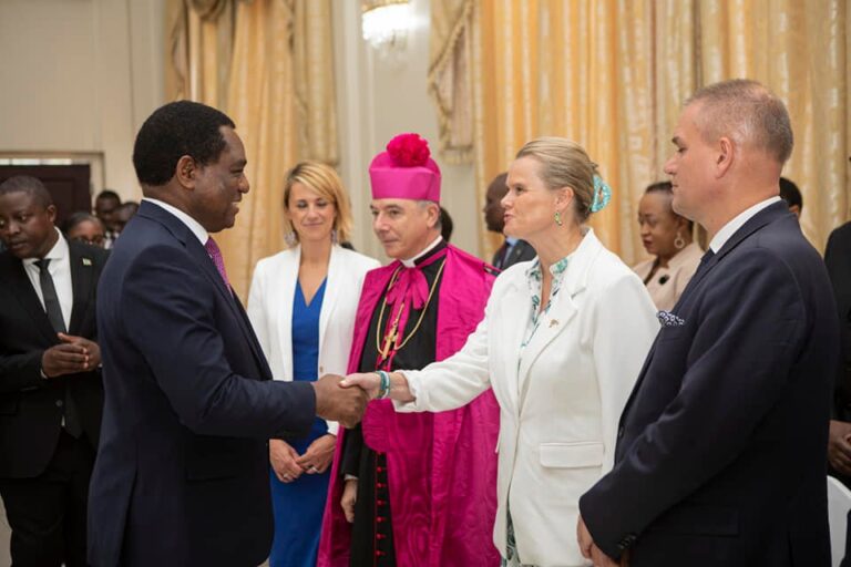 President Hichilema Receives Credentials of Several Ambassadors, Calls for Global Peace