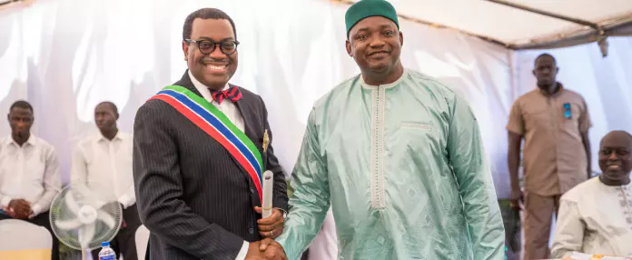 African Development Bank head Adesina receives Gambia’s highest national honour