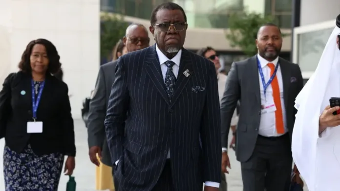 Namibia upset about president’s children’s trip to Dubai for COP28