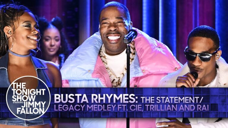 Busta Rhymes Shines On “The Tonight Show,” Sharing The Stage With His Talented Daughters