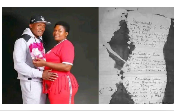 Detectives find chilling note left by Kenyan man detailing how he planned his estranged wife’s m8rder