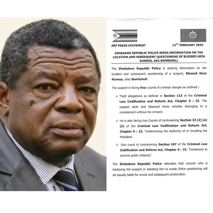 Zim Police reportedly seeking to arrest War Veteran Geza for speaking out against&nbsp; Mnangagwa’s third term