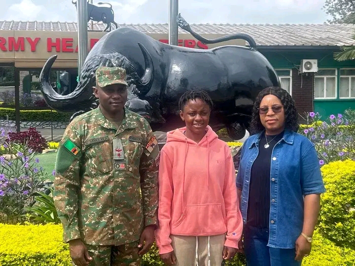 Zambia Army Employs Footballer Lydia Shamalima as a Civilian Emplyee