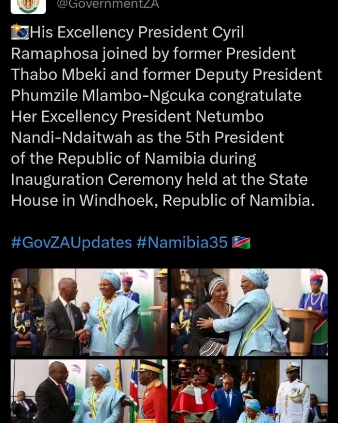 SA government excludes Jacob Zuma in Namibia inauguration post, sparks ...