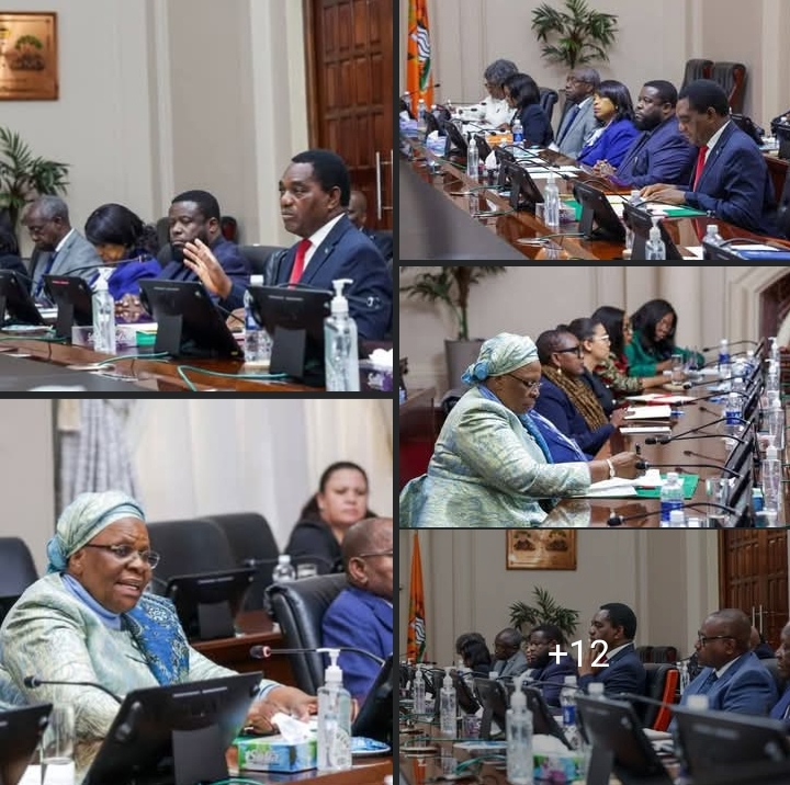 PRESIDENT HAKAINDE HICHILEMA HOSTS THE PRESIDENT OF THE REPUBLIC OF NAMIBIA NETUMBO NANDI-NDAITWAH