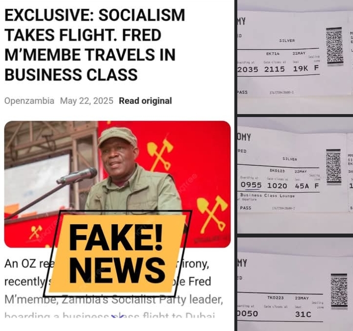 FRED M’MEMBE&nbsp; USES ECONOMY TO TRAVEL TO VENEZUELA….contrary to propaganda that he used business class, confirms Dr Musumali