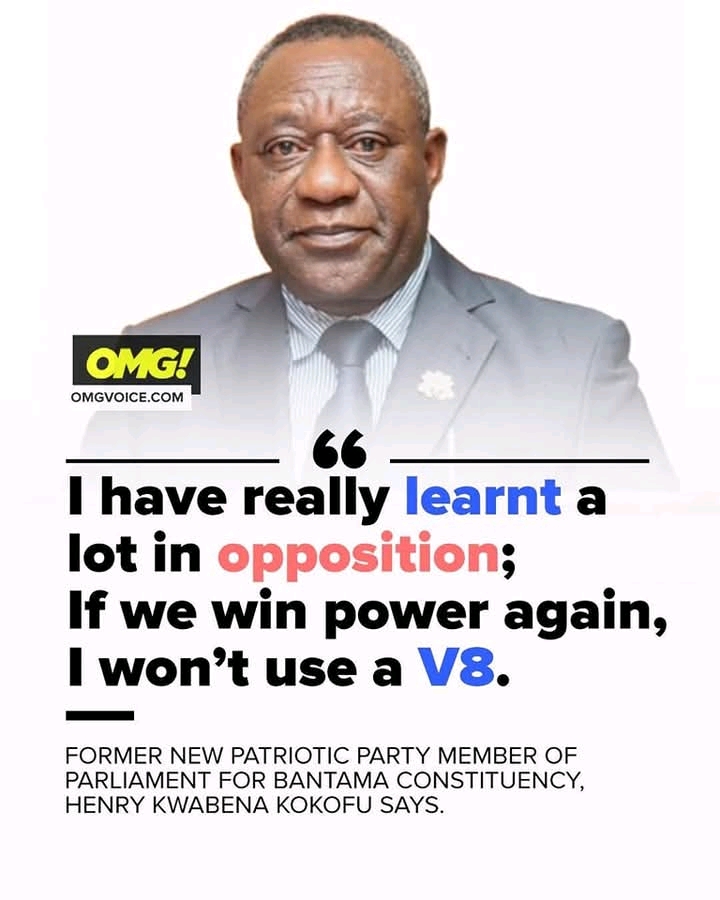 “I’ve Really Learnt a Lot in Opposition – If We Win Power Again, I Won’t Use a V8,” Says Ghanaian Politician