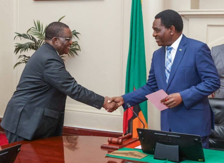 MNANGAGWA SENDS HIS DEPUTY GENERAL CHIWENGA TO HICHILEMA