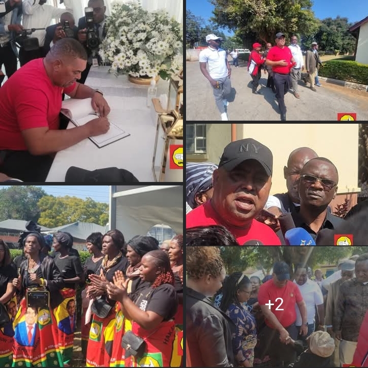 UPND LUSAKA TEAM LEADS MOURNERS TO BELVEDERE LODGE WITH CALLS FOR PEACE AND UNITY