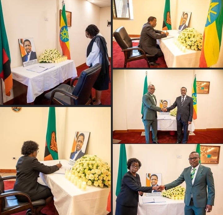 AFRICAN AMBASSADORS ACCREDITED TO THE AFRICAN UNION PAY TRIBUTE TO FORMER PRESIDENT EDGAR CHAGWA LUNGU