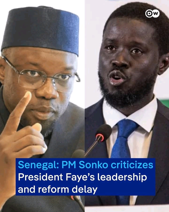Senegalese Prime Minister Sonko criticises President Faye