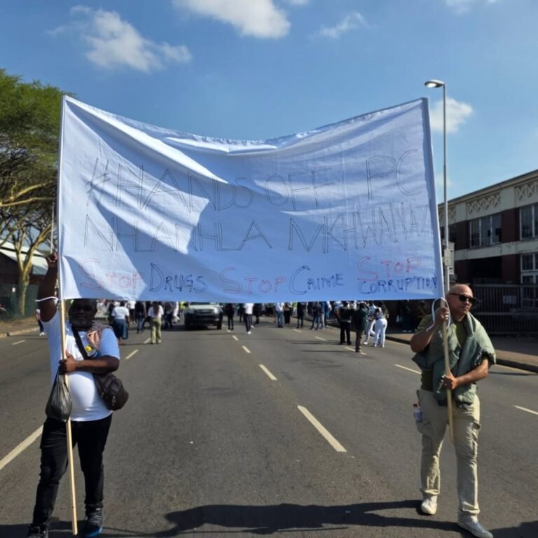 ‘Hands off Mkwanazi’: Durban Protests escalate in support of General Nhlanhla