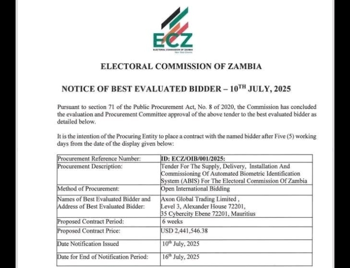 ZAMBIANS must an File Injunction Against ECZ to Stop Implementation of ABIS — A Sophisticated Rigging Formula-NED