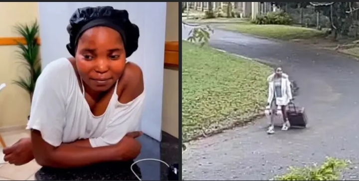 CCTV photo of  maid  fleeing with her employer’s valuables