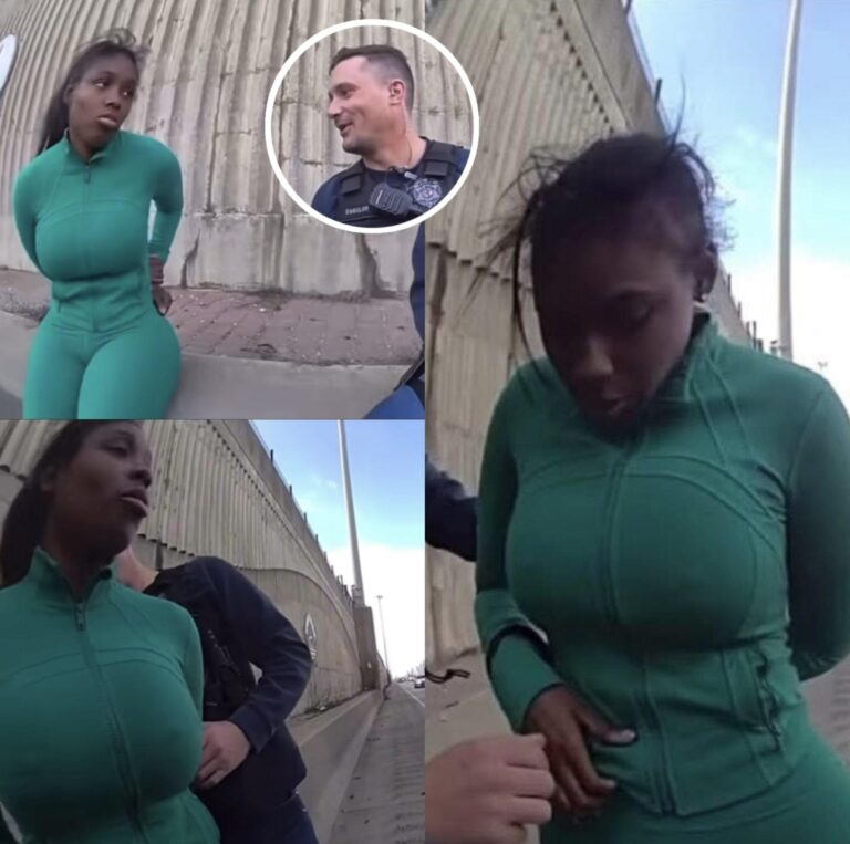 White Police Officer Caught on Camera Flirting With Young Black Woman Being Arrested