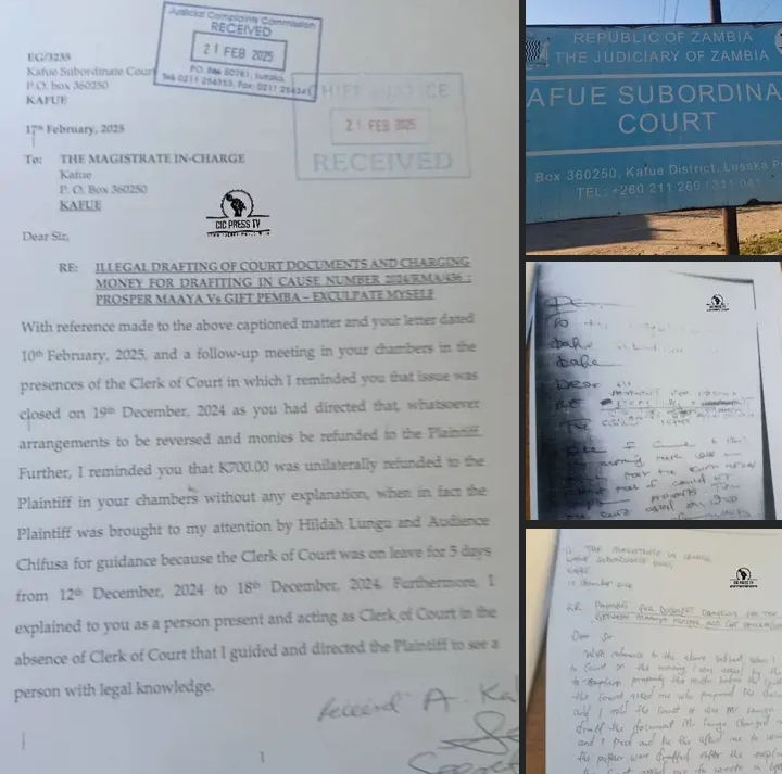 KAFUE SUBORDINATE COURT STAFFS WORKING IN FEAR BECAUSE OF TRANSFER AND DISMISSAL THREATS  FROM A RESIDENT MAGISTRATE