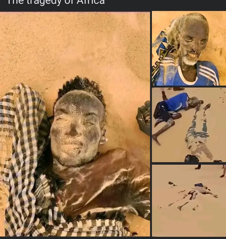 IMMIGRANTS TRYING TO GO TO EUROPE ARE DISCOVERED DEAD IN THE HASH ENVIRONMENT OF SAHARA DESSERT