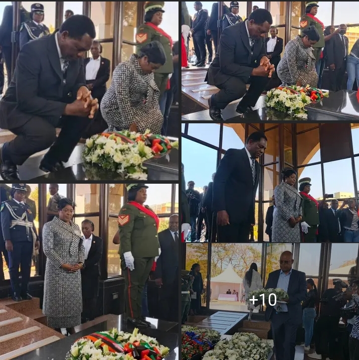 PRESIDENT HICHILEMA LEADS NATION IN HONOURING LATE PRESIDENT LEVY MWANAWASA AND FORMER FIRST LADY DR. MAUREEN MWANAWASA