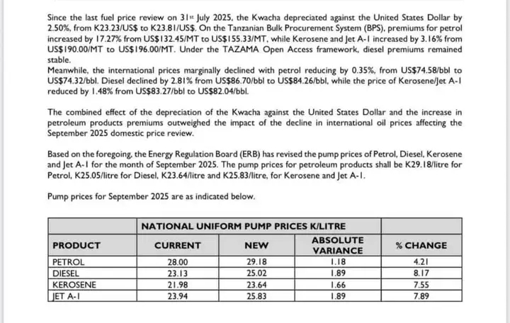 Fuel goes up