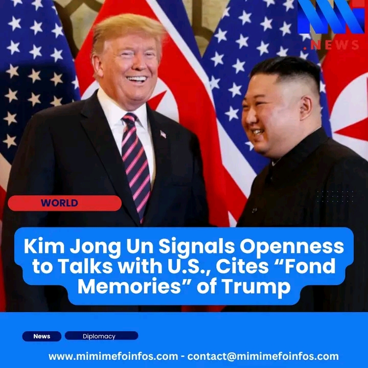 North Korean leader Kim Jong Un signaled openness to talks with the U.S