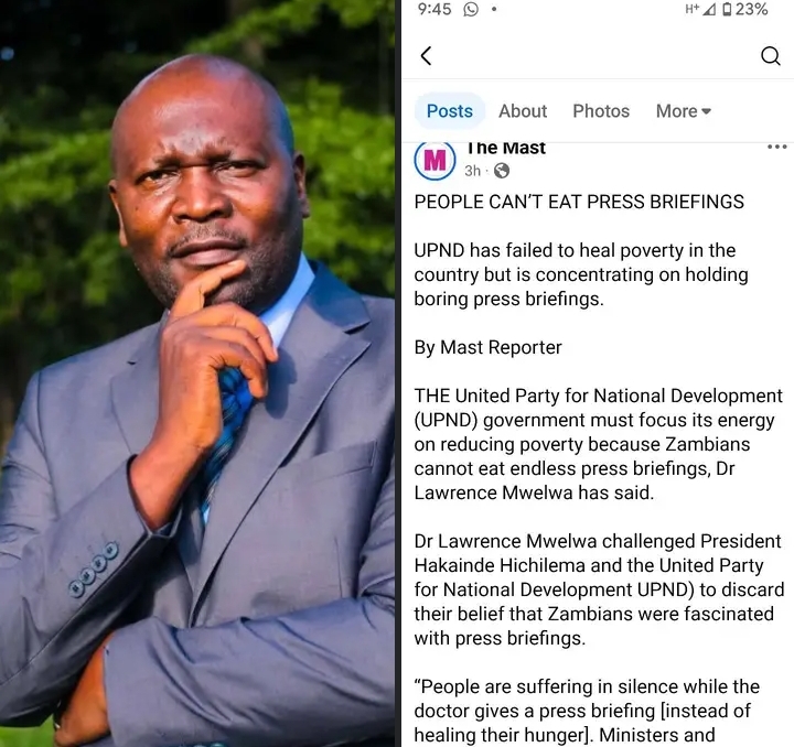 UPND’s Right to Inform, Why Press Briefings Matter in a Democracy