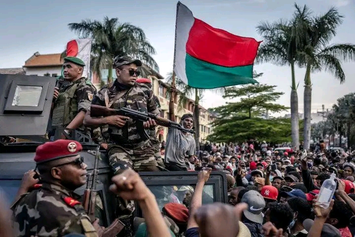 Madagascar soldiers join antigovernment protesters assembled in capital
