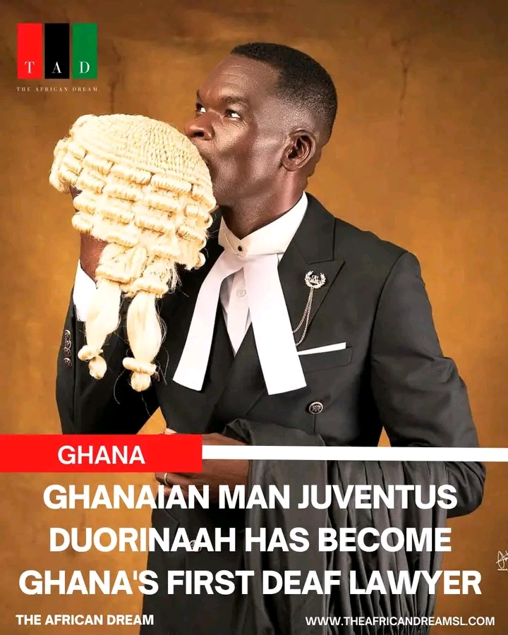 Ghanaian Juventus Duorinaah Becomes Ghana’s First Deaf Lawyer
