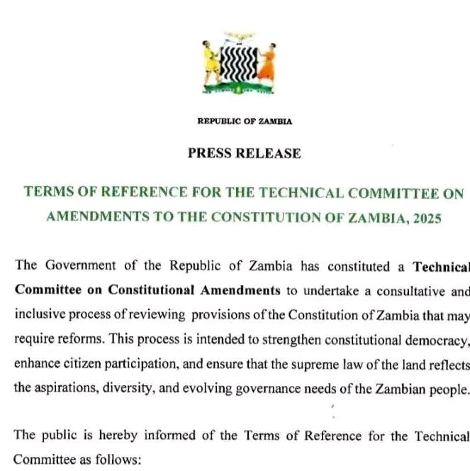STAKEHOLDERS CONCERNED ABOUT RECENTLY RELEASED TERMS OF REFERENCE FOR CONSTITUTIONAL AMENDMENT PROCESS