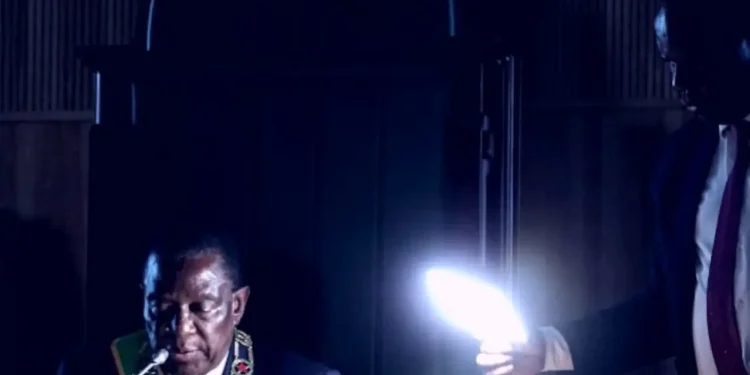 President-Emmerson-Mnangagwa-Power-Cut-Zesa-Electricity-SONA-Parliament