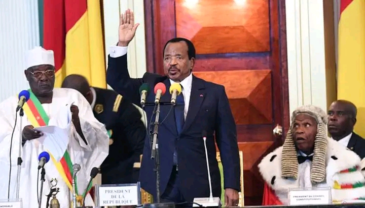 92-year old Cameroonian President, Paul Biya has been officially sw0rn into office today