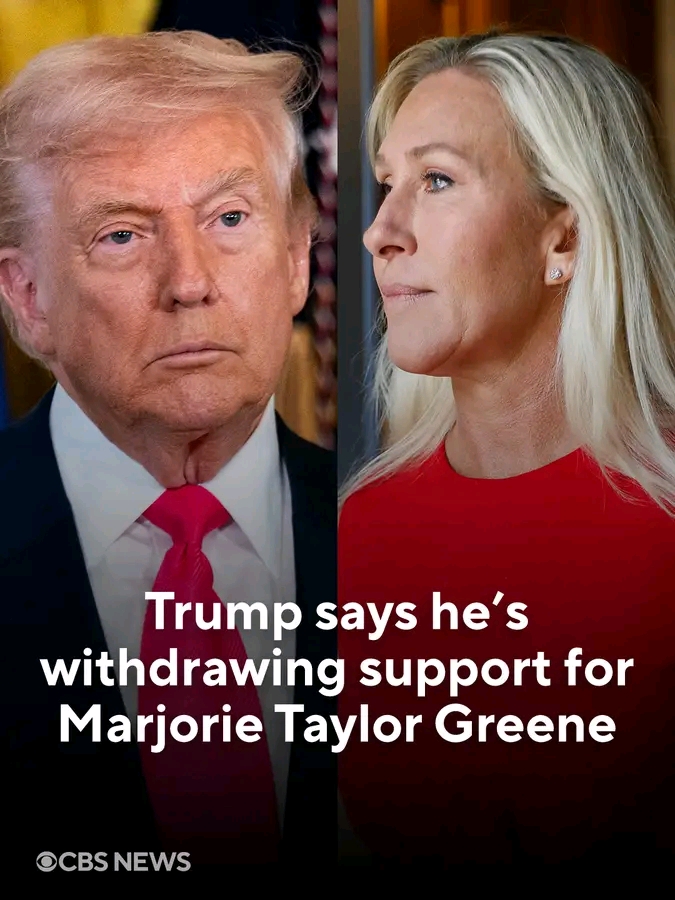 President Trump said he will no longer support Republican Rep. Marjorie Taylor Greene
