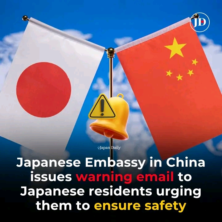 Embassy of Japan in China released an email advisory to Japanese nationals urging them to prioritize their personal safety