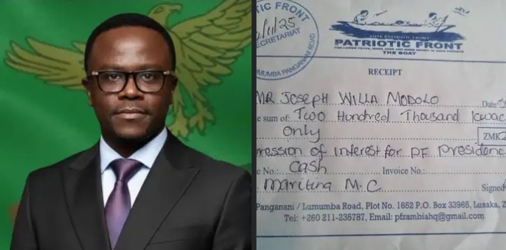MUDOLO PAYS K200,000 TO CONTEST PF PRESIDENCY