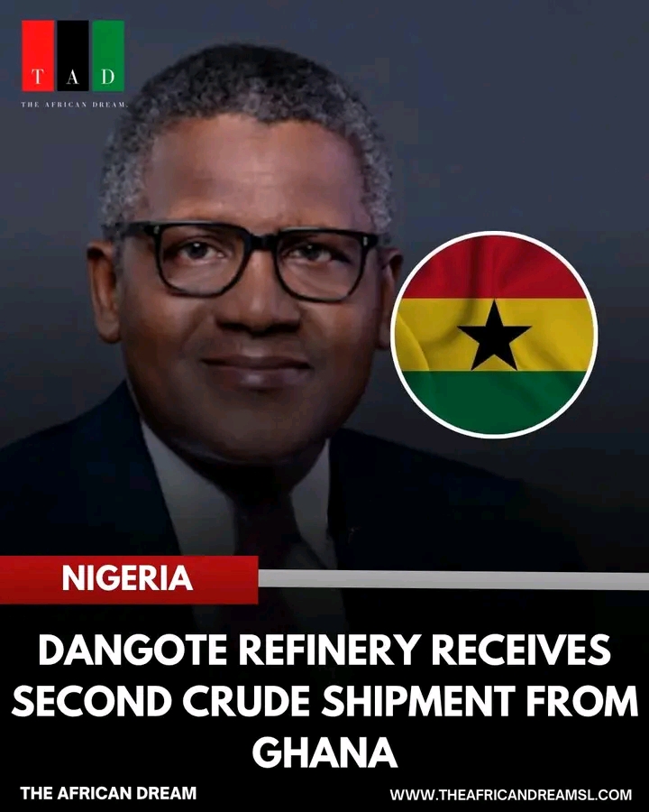 Dangote Refinery Receives Second Crude Shipment from Ghana