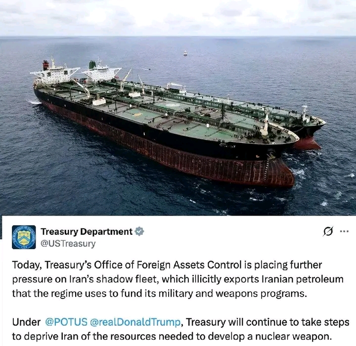 U.S. TREASURY RAMPS UP ON IRAN’S SHADOW FLEET: SANCTIONS HIT 29 VESSELS TO STARVE NUCLEAR AMBITIONS
