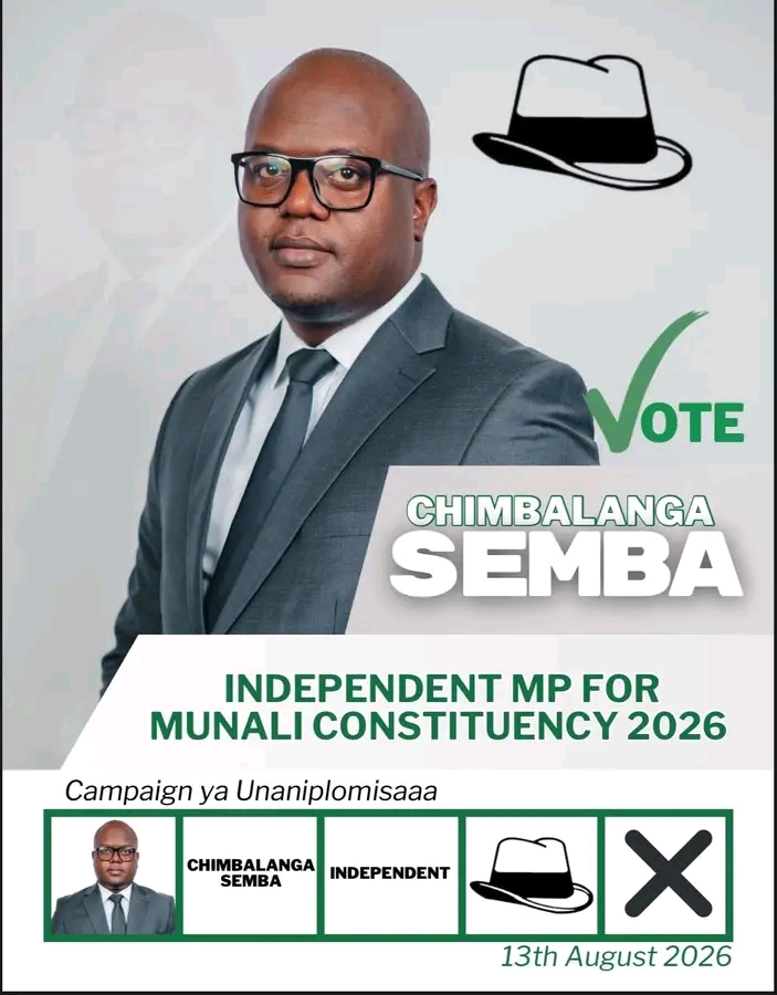 Because PF has&nbsp; no leader, I will stand as independent Parliamentary candidate for Munali constituency- Chimbalanga Semba