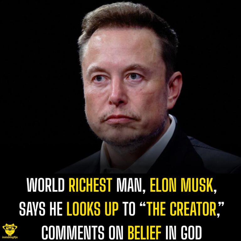World richest man, Elon Musk, Says He Looks Up To “The Creator,” Comments On Belief In God